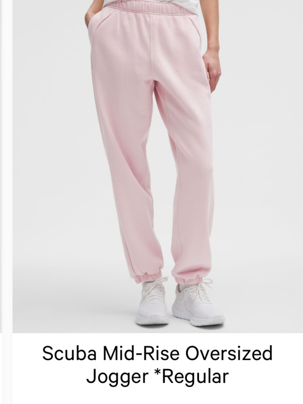 lululemon athletica Light Pink Cozy Sweat Joggers